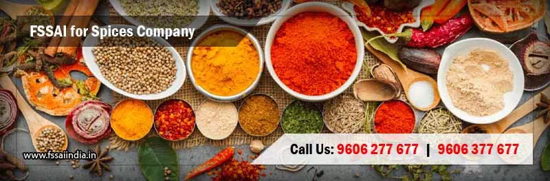 FSSAI Registration &  Food Safety License for Spices Company